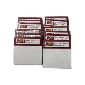 Lot Of 12 ASU Sticky Notepads New